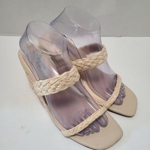 STEVEN NEW YORK Ardy Espadrille‎ Wedge Sandal Size 8.5